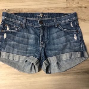 7 for all mankind Jean shorts